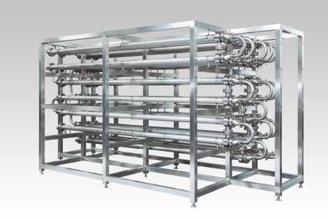 Heat exchanger for food production ① (class I pressure vessel)