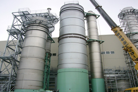Paper Plant Bleaching Tower ② (made by titanium solid and clad)