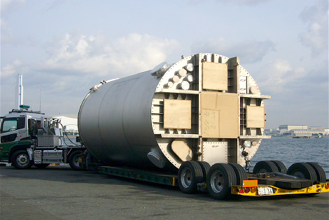 Large tank for chemical plant (for metal refining)