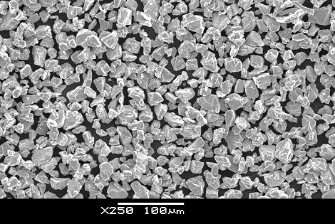 ２）レーザービームタイプ用原料粉 ＊粒度　20µm～45µm